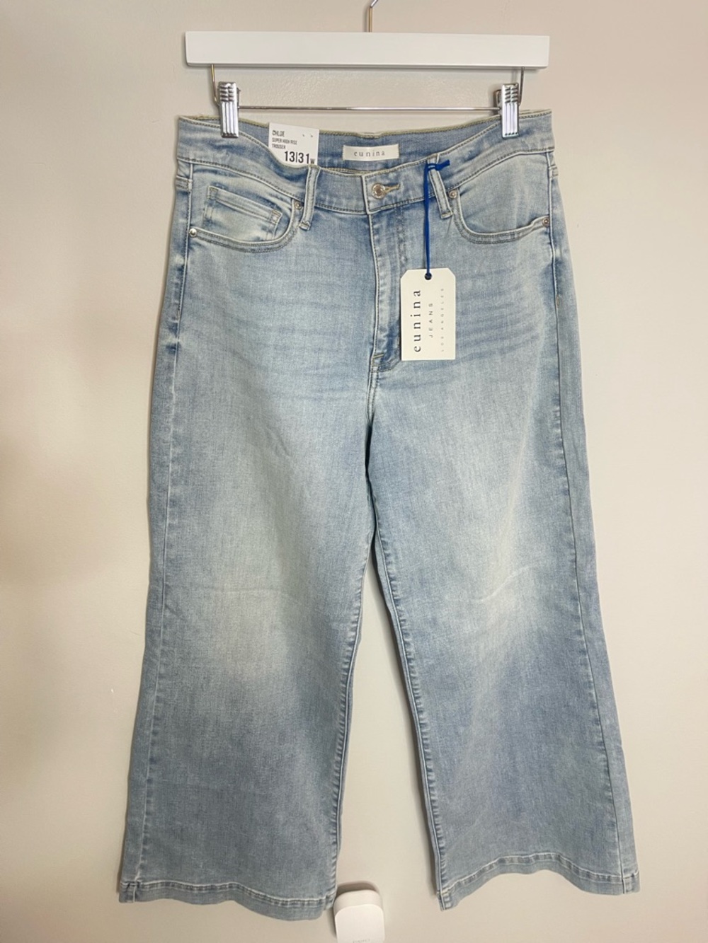 EUNINA CHLOE SUPER HIGH RISE TROUSER JEANS Size 31 NWT - Picture 7 of 13